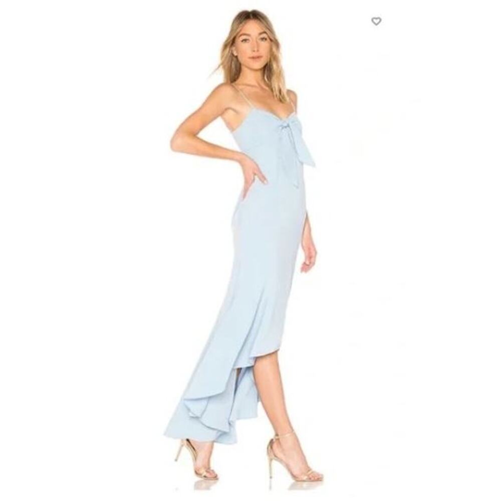 NWT Likely Calhoun Gown Bow Strap Dress in Baby Blue Bell Revolve 8 $378 - Picture 2 of 7